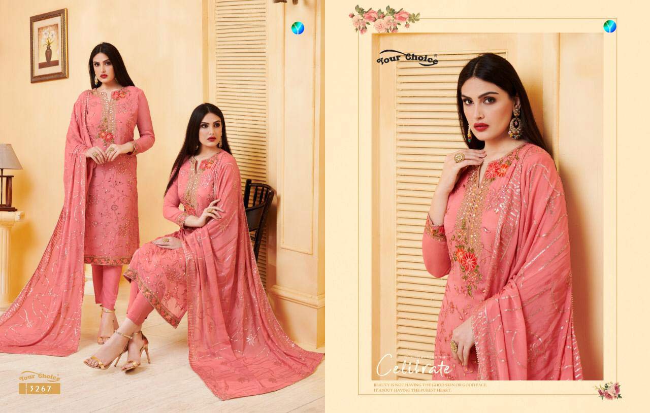 Oye Kudi Your Choice Viscose Chinon Suits Set Oye Kudi Your Choice Viscose Chinon Suits Set